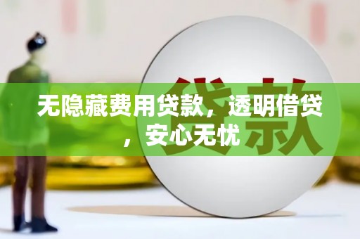 巴东无隐藏费用贷款，透明借贷，安心无忧