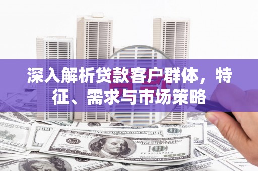 巴东深入解析贷款客户群体，特征、需求与市场策略
