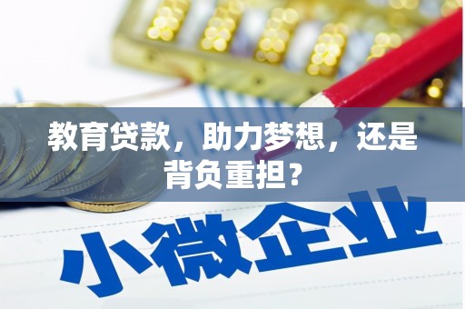 巴东教育贷款，助力梦想，还是背负重担？