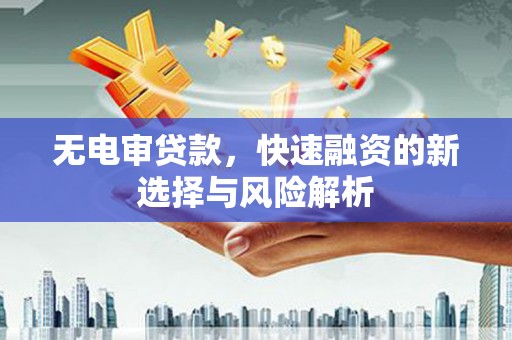巴东无电审贷款，快速融资的新选择与风险解析