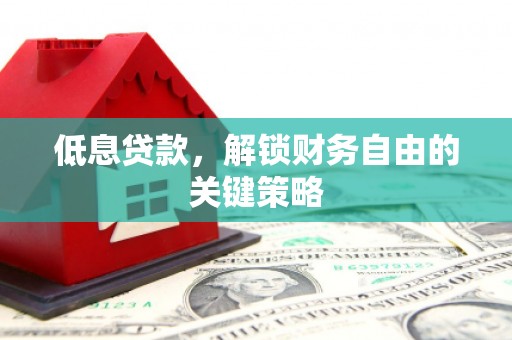 巴东低息贷款，解锁财务自由的关键策略