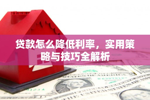 巴东贷款怎么降低利率，实用策略与技巧全解析