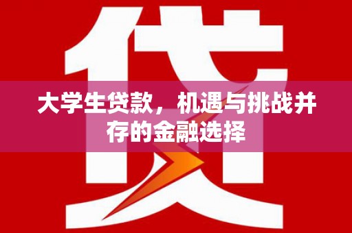 巴东大学生贷款，机遇与挑战并存的金融选择