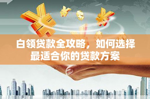 巴东白领贷款全攻略，如何选择最适合你的贷款方案