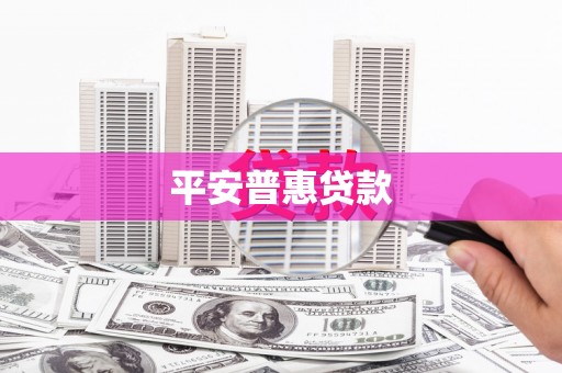 巴东平安普惠贷款